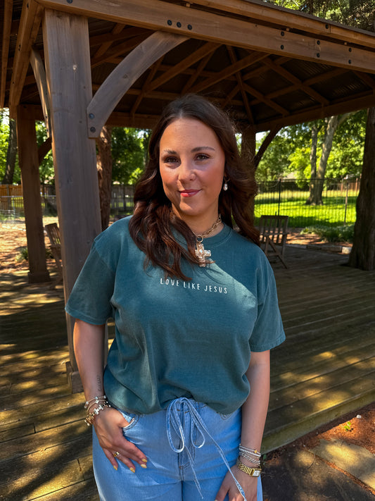 The Love Like Jesus Embroidered Tee