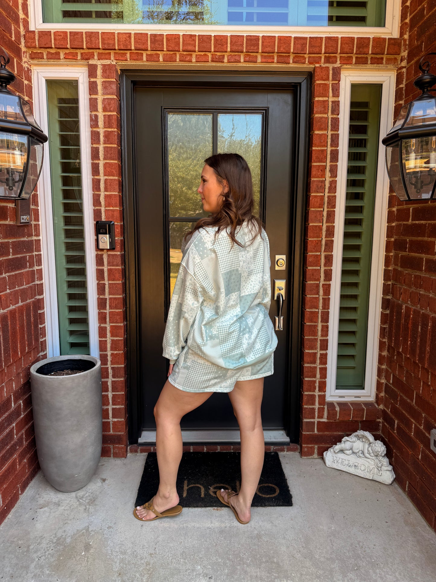 This + That Patchwork Shorts Set
