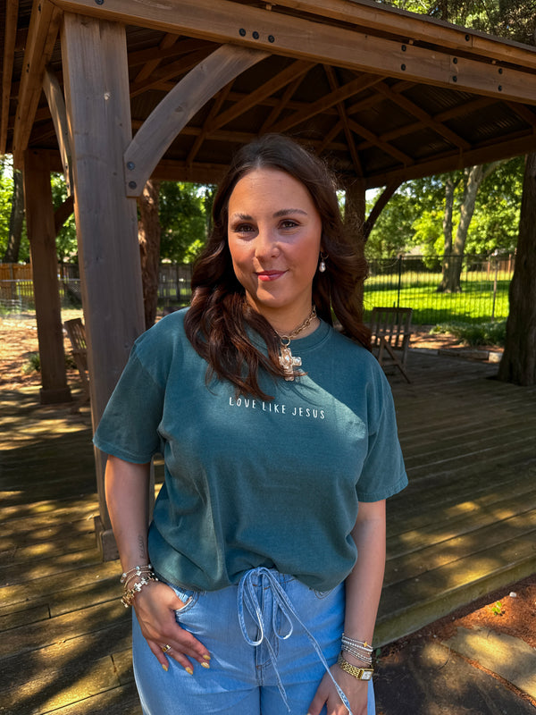 The Love Like Jesus Embroidered Tee
