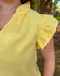 Lemon Drop Ruffle Top