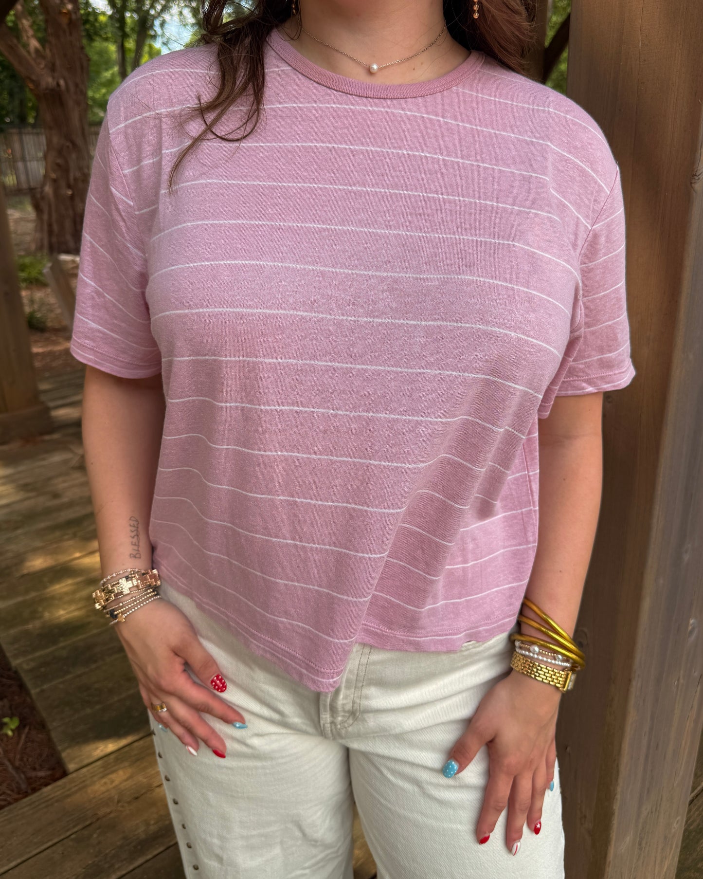 Weekender Striped Tee