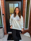 WWJD Embroidered Mock Neck Sweatshirt