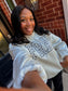Pray Polka Dot Mock Neck Sweatshirt