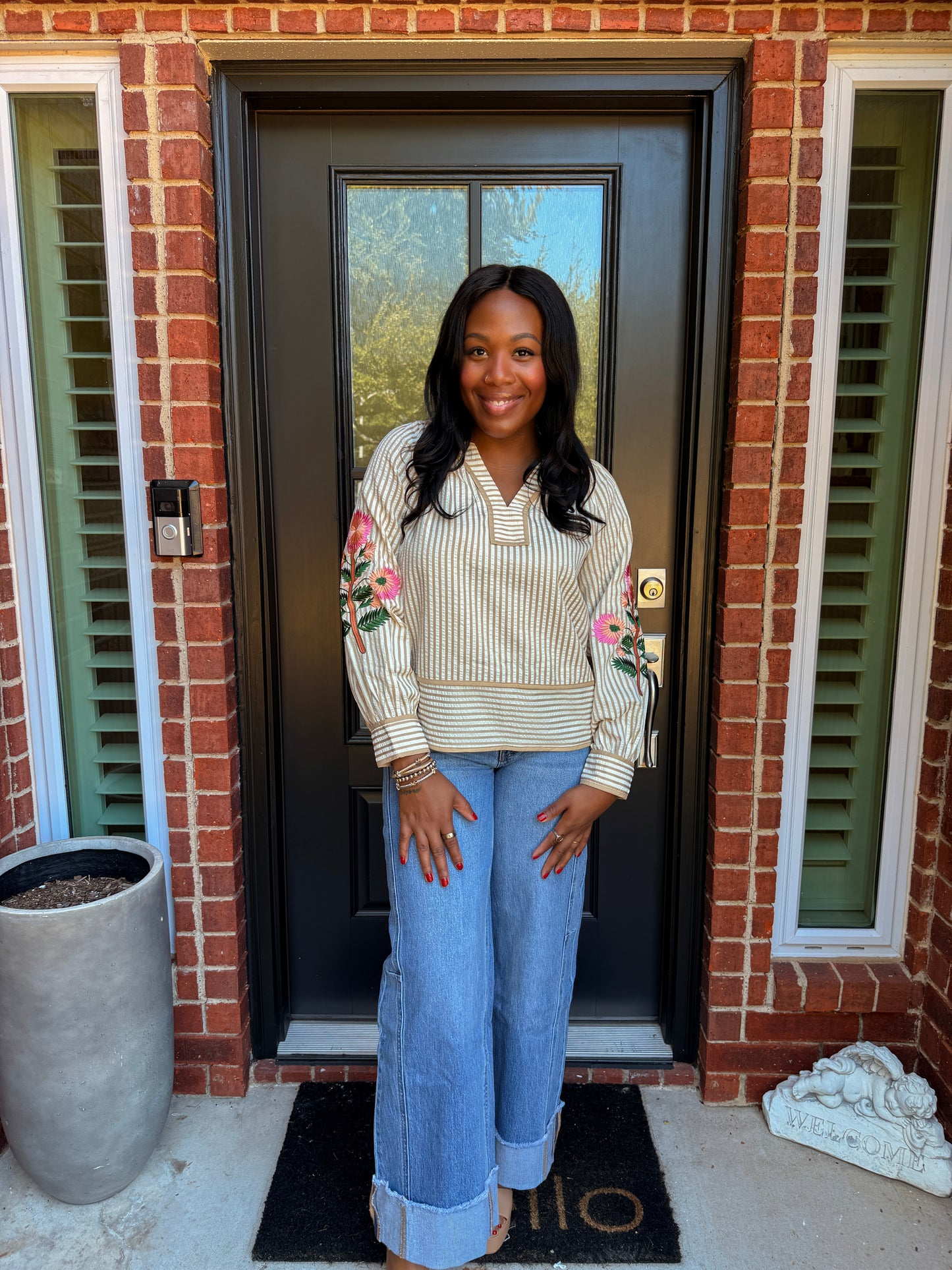 Pick Me Floral Embroidered Top