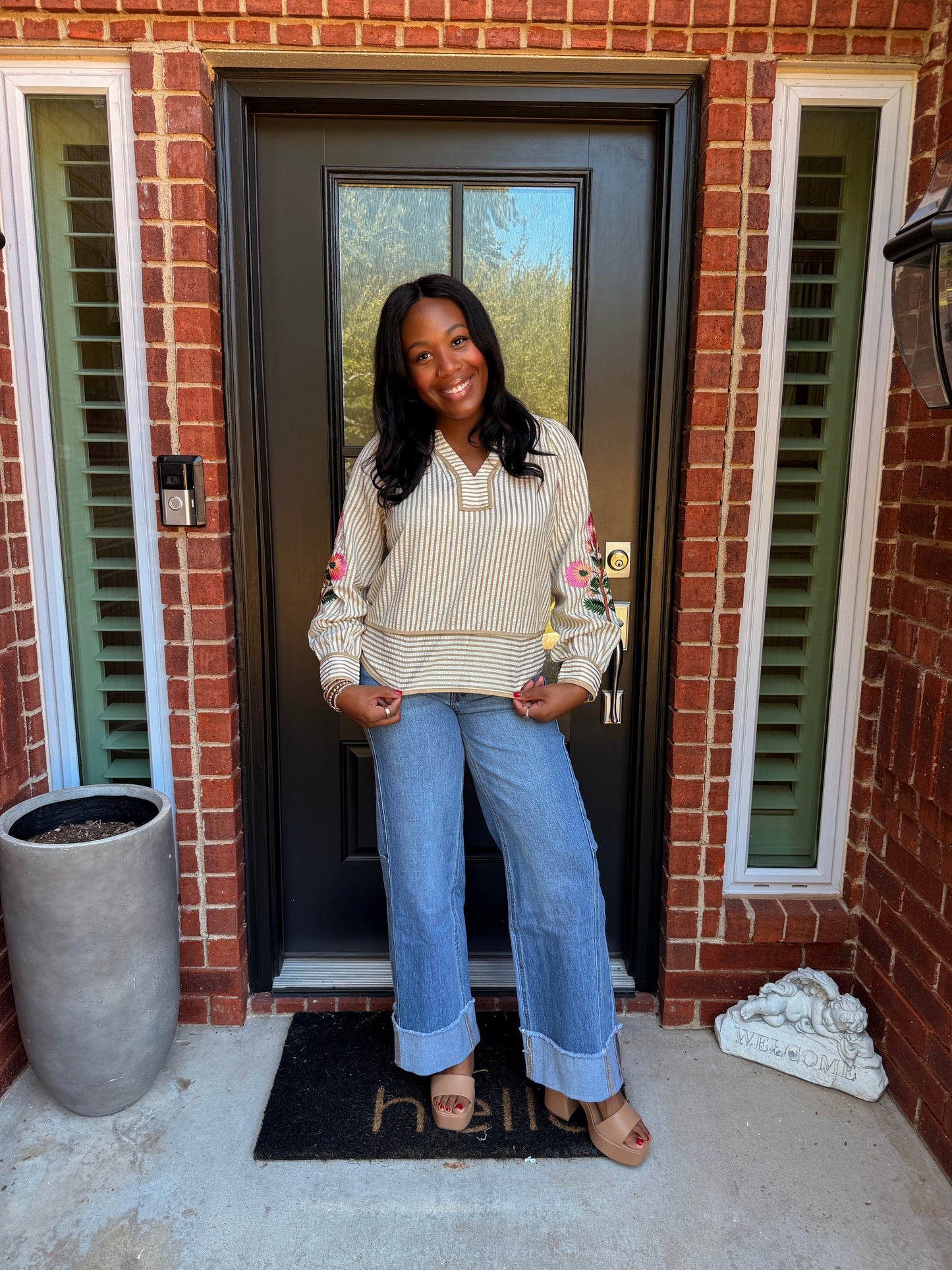 Pick Me Floral Embroidered Top