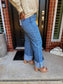 Olivia By Vervet Cuffed Wide Leg Jean