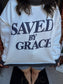 Saved By Grace Mock Neck Sweatshirt